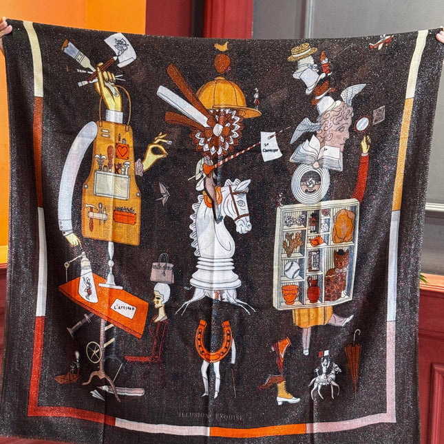 HERMES 25S SCARF 200 IN SILK 856441