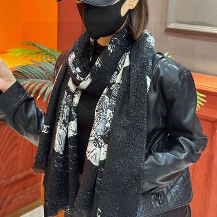 CHANEL 25S SCARF 200 CM IN CASHMERE 941754