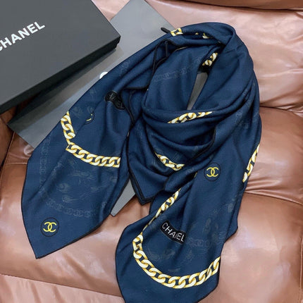 CHANEL 26S SCARF 135 IN CASHMERE AND SILK 281153