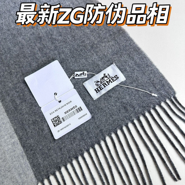 SCARF 190 CM IN DOVE GRAY CASHMERE