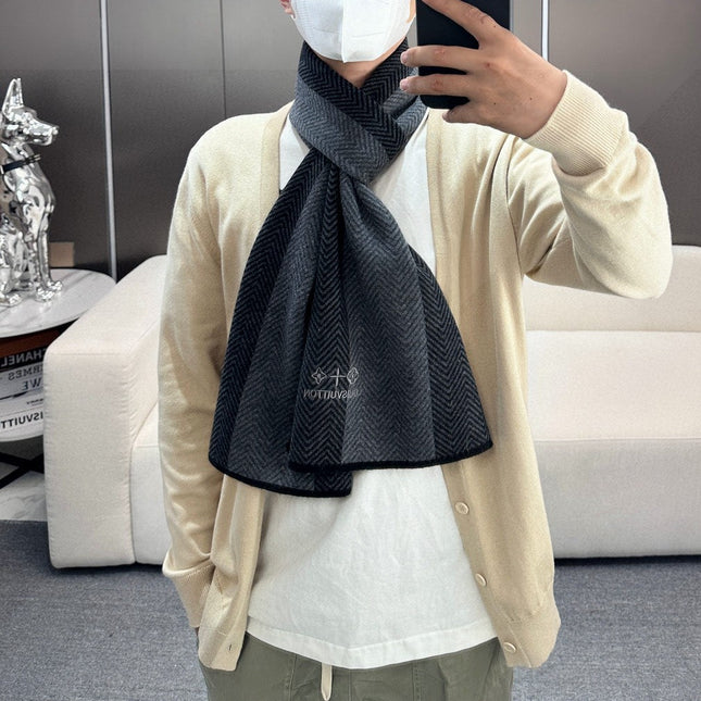 LV SCARF 180 CM IN CASHMERE 714295