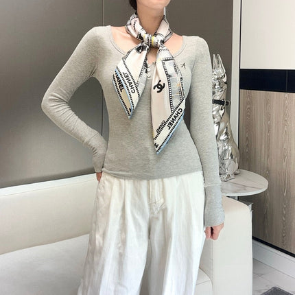 CHANEL 26S SCARF 88 IN SILK 309798