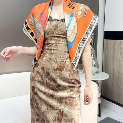 HERMES 25S SCARF 90 IN SILK 735838