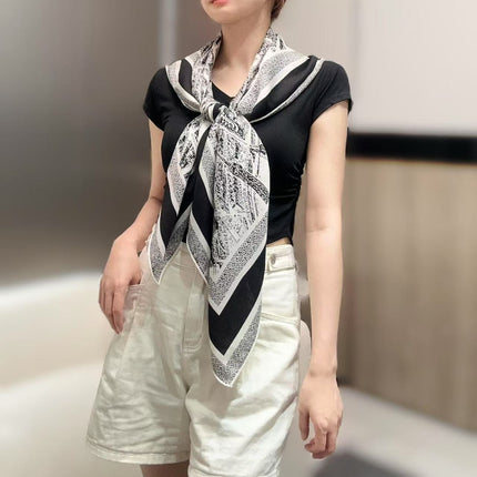 DIOR SCARF 110 CM IN SILK 730652