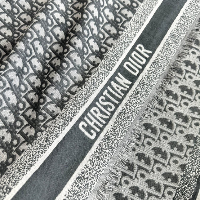DIOR SCARF 140 CM IN SILK-WOOL BLEND 702041