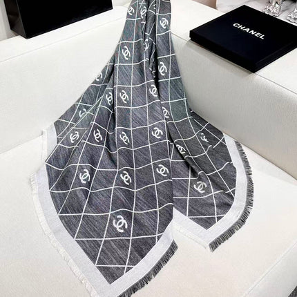 CHANEL 26S SCARF 140 IN CASHMERE AND SILK 304552