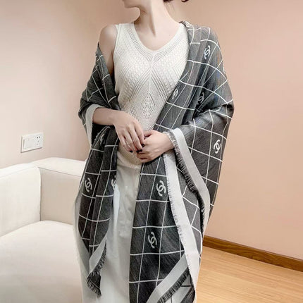 CHANEL 26S SCARF 140 IN CASHMERE AND SILK 304552