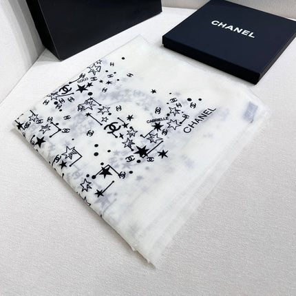 CHANEL 26S SCARF 140 IN SILK 309773