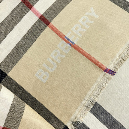 BURBERRY 26S SCARF 220CM IN CASHMERE SILK 303203