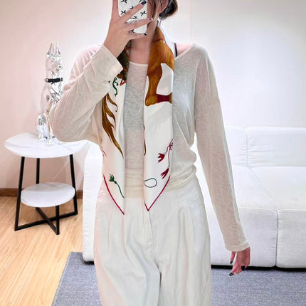 HERMES 26S SCARF 90 IN SILK 303190