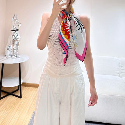 HERMES 26S SCARF 88 IN SILK 303220