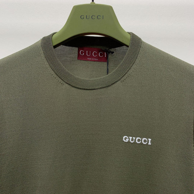 GUCCI SHORT-SLEEVE KNIT TOP 271725