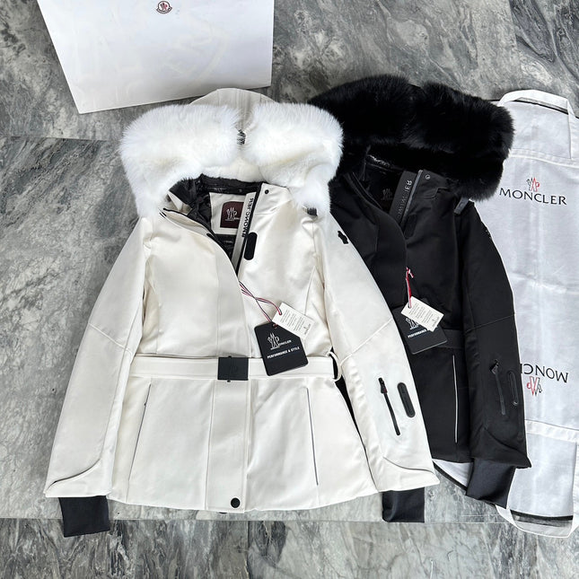 MONCLER 25S FUR-TRIMMED DOWN JACKET 428