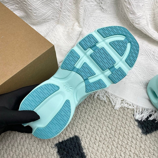 LOEWE 26S CLOUDSOLO SNEAKERS IN AQUA BLUE RECYCLED POLYESTER