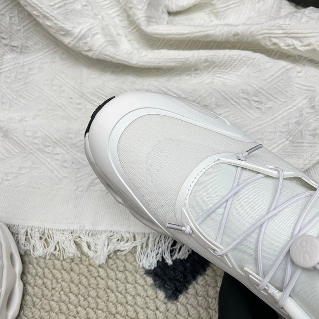 LOEWE 26S CLOUDSOLO SNEAKERS IN WHITE RECYCLED POLYESTER