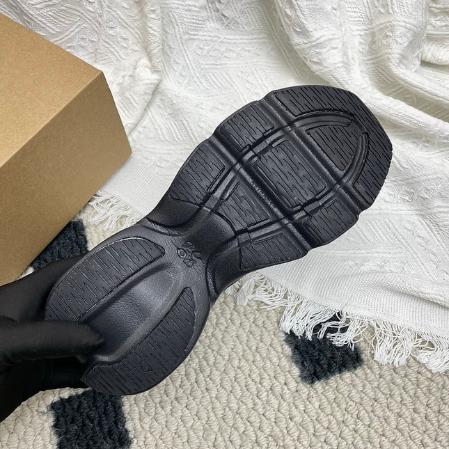 LOEWE 26S CLOUDSOLO SNEAKERS IN BLACK RECYCLED POLYESTER