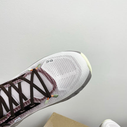 LOEWE 26S CLOUDTILT SNEAKER IN DARK BROWN IVORY RECYCLED POLYESTER