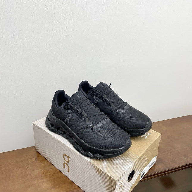 LOEWE 26S CLOUDTILT SNEAKER IN BLACK RECYCLED POLYESTER