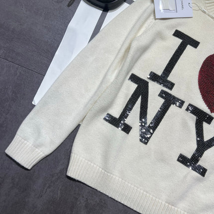 CHANEL 26S BEADED SWEATER 695