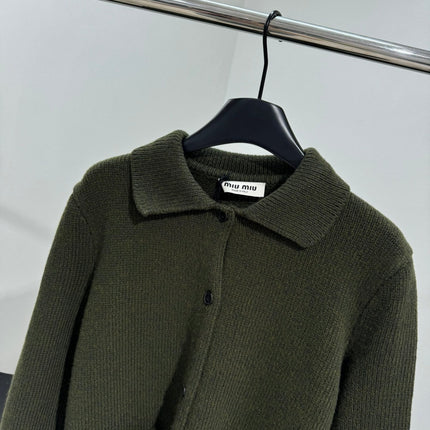 MIUMIU POLO KNIT CARDIGAN STYLE 502