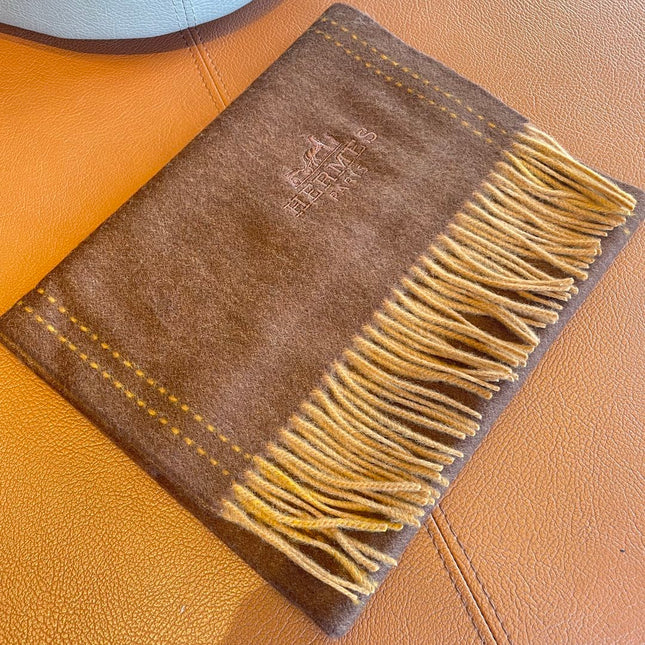 SCARF 180CM CHOCOLATE BROWN CASHMERE