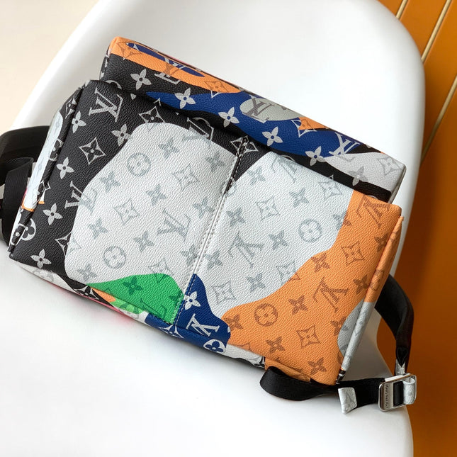 LV 26S DISCOVERY EYE BACKPACK 38 IN MULTICOLOR MONOGRAM CANVAS
