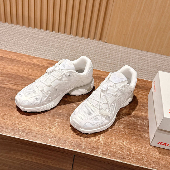 ALO 25S SALOMON XT WHISPER IN WHITE MESH FABRIC AND LAMBSKIN