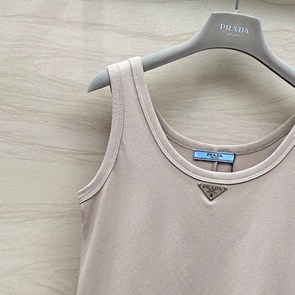 PRADA 26S SLEEVELESS CREW NECK DRESS 653