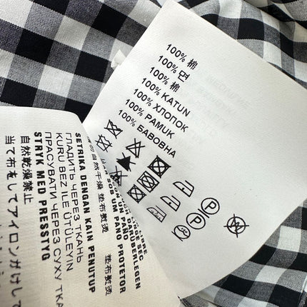 MIU 25S SHORT SLEEVE PLAID SHIRT 264708