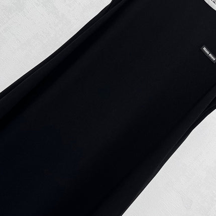 MIU 25S  LONG VEST DRESS IN ACETATE 264519