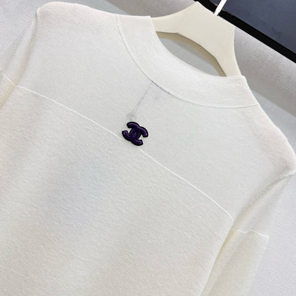 CHANEL 25S LIGHTWEIGHT KNIT SWEATER 607