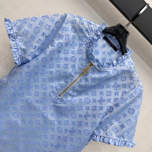 LV 26S SHORT-SLEEVE ZIP-UP SHIRT STYLE 201