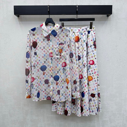 LV 26S PATTERNED LONG-SLEEVE SHIRT STYLE 183
