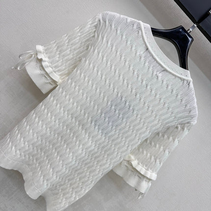 GUCCI 26S SHORT SLEEVE KNIT TOP 354