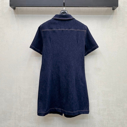 GUCCI 26S ZIP FRONT DENIM DRESS 299