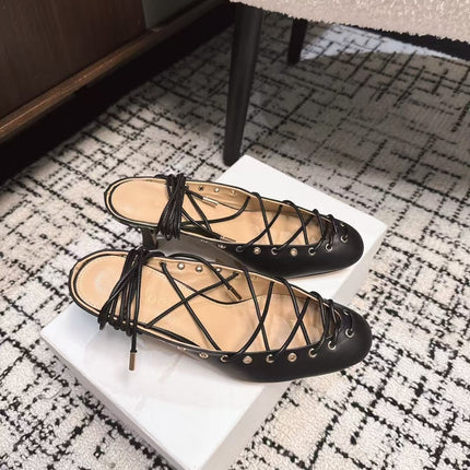 CHLOÉ 26S LACE-UP HEELS 60 MM IN BLACK CALFSKIN