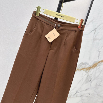 MIUMIU 26S WIDE LEG PANTS 954