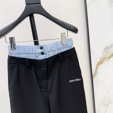 MIUMIU 26S STRAIGHT LEG PANTS 975