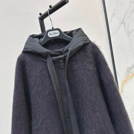 MAX MARA 25S HOODED KNIT JACKET 105