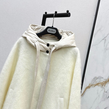 MAX MARA 25S HOODED KNIT JACKET 106