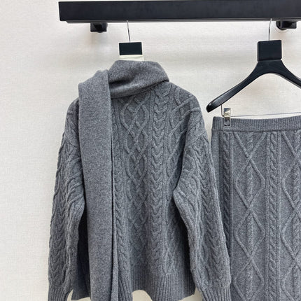 MAX MARA 25S KNIT SKIRT SET 092