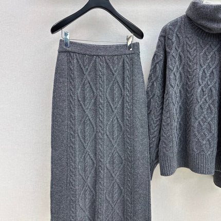 MAX MARA 25S KNIT SKIRT SET 092