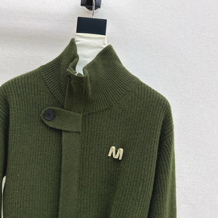 MAX MARA 25S STAND COLLAR CARDIGAN COAT 037