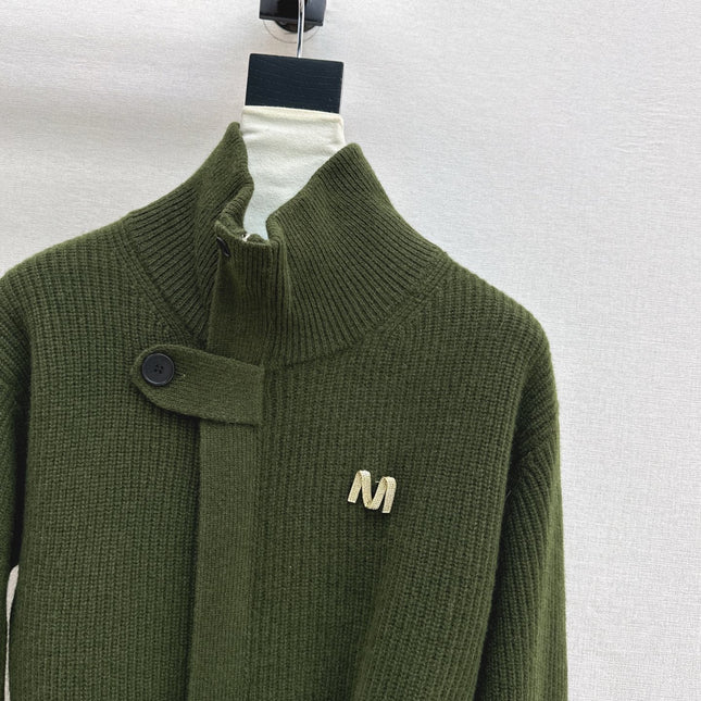 MAX MARA 25S STAND COLLAR CARDIGAN COAT 037