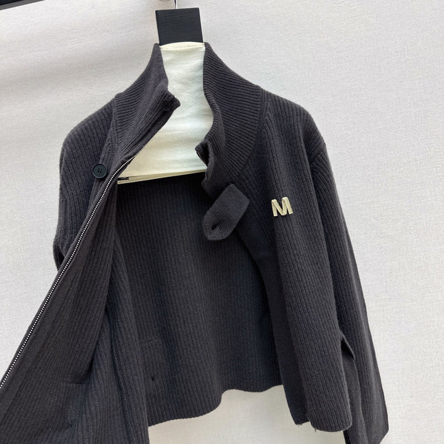 MAX MARA 25S STAND COLLAR CARDIGAN COAT 036