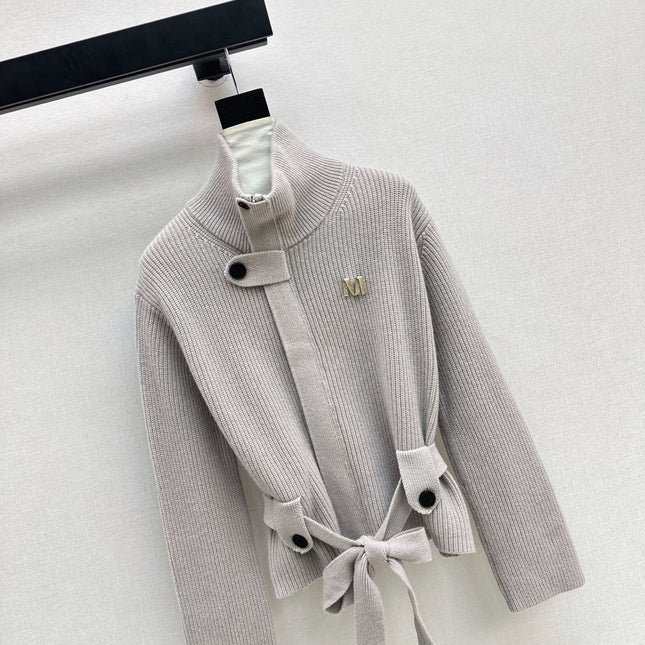 MAX MARA 25S STAND COLLAR CARDIGAN COAT 035