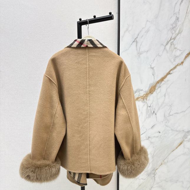 BURBERRY 25S REVERSIBLE KNIT COAT 252