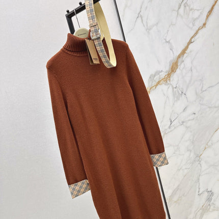 BURBERRY 26S TURTLENECK KNIT DRESS 420
