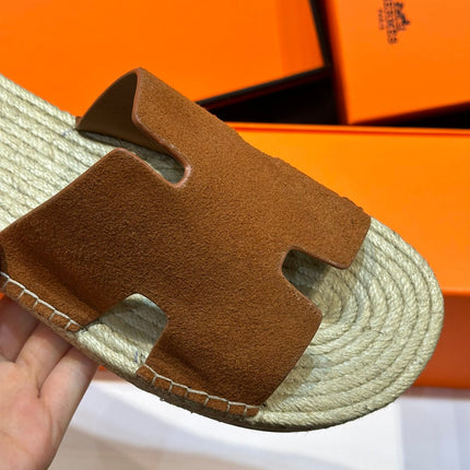 HM ANTIGUA ESPADRILLE SANDAL CLAY SUEDE