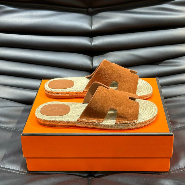 HM ANTIGUA ESPADRILLE SANDAL CLAY SUEDE